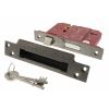 Atlantic 5 Lever Key Sashlock [BS] 3" - Distressed Silver