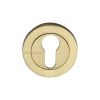 Heritage Brass Euro Profile Cylinder Escutcheon Satin Brass finish