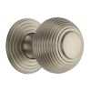 Heritage Brass Cabinet Knob Reeded Design 38mm Satin Nickel finish