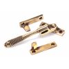 Polished Bronze Night-Vent Locking Reeded Fastener