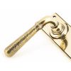 Aged Brass Hammered Newbury Lever Latch Set