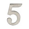 Heritage Brass Numeral 5 Self Adhesive 51mm (2") Satin Nickel finish