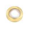 Satin Brass Round Euro Escutcheon (Plain)