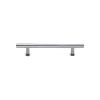 Heritage Brass Cabinet Pull T-Bar Design with 16mm Rose 101mm CTC Polished Chrome Finish