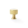 Alexander & Wilks - Lucia Reeded Cupboard Knob - Satin Brass PVD - 29mm