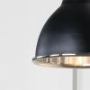 Smooth Nickel Brindley Wall Light in Elan Black