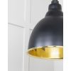 Smooth Brass Brindley Pendant in Elan Black