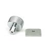 Satin Chrome Brompton Cabinet Knob - 25mm (Square)