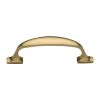 Heritage Brass Cabinet Pull Durham Design 76mm CTC Polished Brass Finish