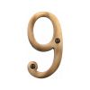 Heritage Brass Numeral 9 Face Fix 76mm (3") Antique Brass finish