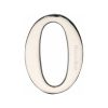 Heritage Brass Numeral 0 Self Adhesive 51mm (2") Polished Nickel finish