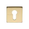 Heritage Brass Euro Profile Cylinder Escutcheon Satin Brass finish