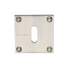 Heritage Brass Keyhole Escutcheon Satin Nickel finish