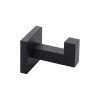 Chelsea Wall Mounted Hook for Towels, Robes, Clothes and Coats. Black finish