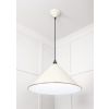 White Gloss Hockley Pendant in Teasel