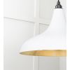 Smooth Brass Frankley Pendant in Flock