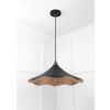 Smooth Copper Flora Pendant in Elan Black