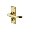 Project Hardware Door Handle for Privacy Set Avon Short Design Polished Brass finish