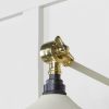 Smooth Brass Flora Wall Light in Teasel