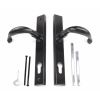 Black Cottage Slimline Lever Espag. Lock Set