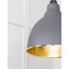 Hammered Brass Brindley Cluster Pendant in Bluff