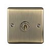 Eurolite Enhance Decorative 1 Gang Toggle Switch Antique Brass