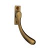 Heritage Brass Right-Handed Espagnolette Handle Ball Design Antique Brass finish