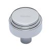 Heritage Brass Cabinet Knob Round Deco Design 38mm Polished Chrome finish