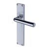 Heritage Brass Octave Reeded Lever Latch Polished Chrome finishUK Design Registration Number 6234528