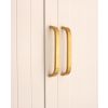 Curve Bar Cabinet Handle Satin Brass Small