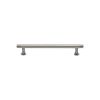 Heritage Brass Cabinet Pull Contour Design with 16mm Rose 96mm CTC Satin Nickel finish