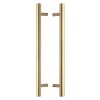 Heritage Brass Back to Back Door Pull Handle Bar Design 457mm Satin Brass Finish