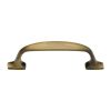 Heritage Brass Cabinet Pull Durham Design 76mm CTC Antique Brass Finish