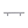 Heritage Brass Cabinet Pull Bar Design 101mm CTC Polished Chrome Finish