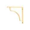 Polished Brass Abingdon Shelf Bracket (150mm x 150mm)