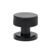 Black Brompton Mortice/Rim Knob Set (Art Deco)