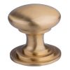 Victorian Cupboard Knob 50mm - Satin Brass