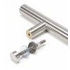 Satin SS (316) 1.8m T Bar Handle Bolt Fix 32mm Ø