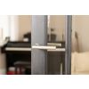 Forme Elle Lever Door Handle on Concealed Round Rose - Matt Black