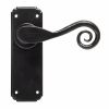 Black Monkeytail Lever Latch Set