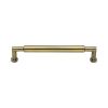 Heritage Brass Cabinet Pull Bauhaus Round Design 152mm CTC Antique Brass Finish