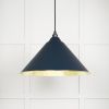 Smooth Brass Hockley Pendant in Dusk