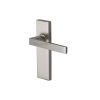 Heritage Brass Door Handle Lever Latch Delta Design Satin Nickel finish