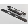 Forend Strike And Fixing Pack To Suit Din Euro Sash/Bathroom Lock (Security) Radius - Matt Black