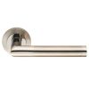 Steelworx Swl Treviri Lever On Rose - Bright/Satin Stainless Steel