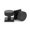 Aged Bronze Brompton Mortice/Rim Knob Set (Square)