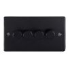 Eurolite Enhance Decorative 4 Gang Dimmer Matt Black