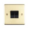 Eurolite Stainless Steel 2 Gang Switch Satin Brass