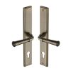 Heritage Brass Multi-Point Door Handle Lever Lock Colonial LH Design Antique Brass finish