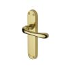 Heritage Brass Door Handle Lever Latch Luna Design Polished Brass finish